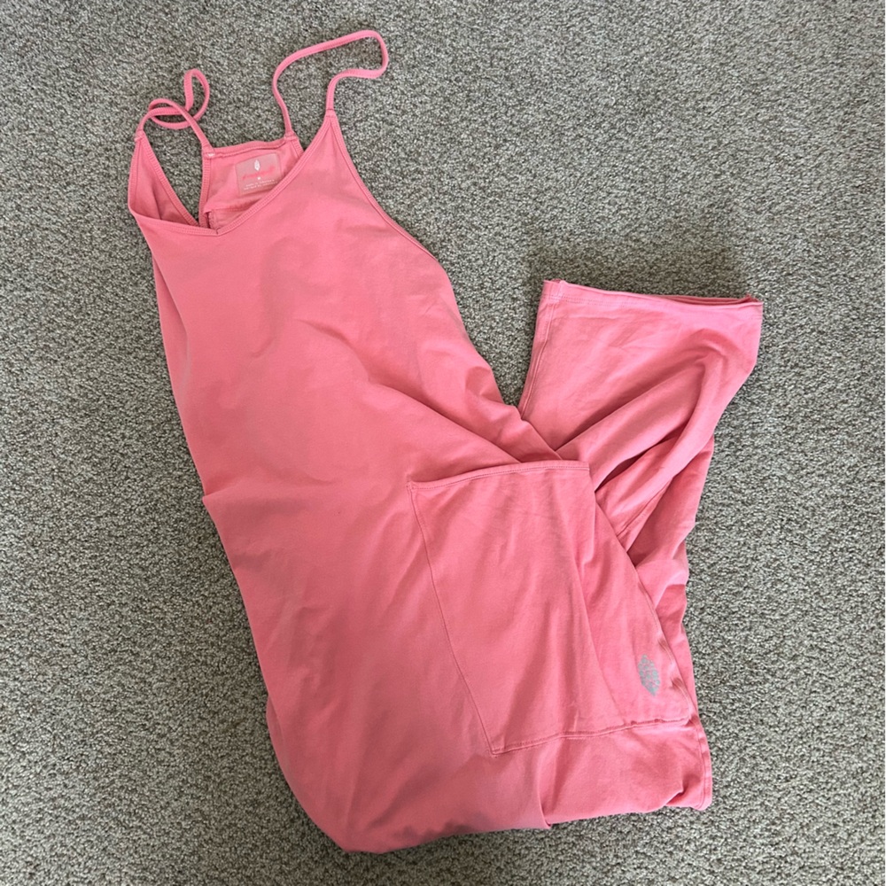Free People Movement Hotshot Romper in Hibiscus
